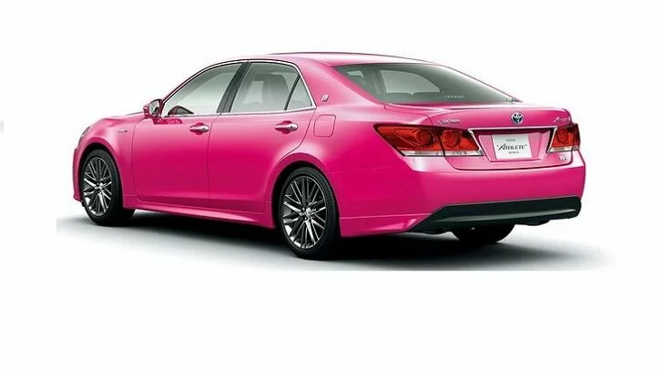 toyota launches pink limited edition crown in japan